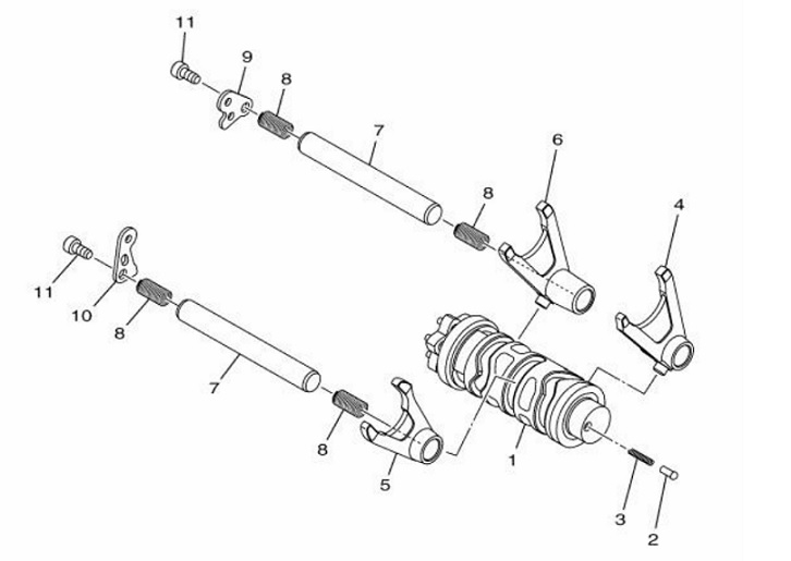 15 Shift Cam & Fork