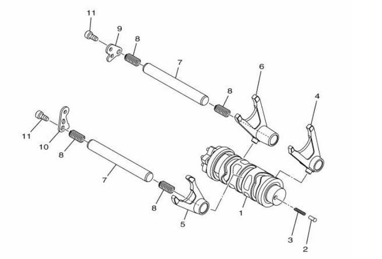 15 Shift Cam & Fork