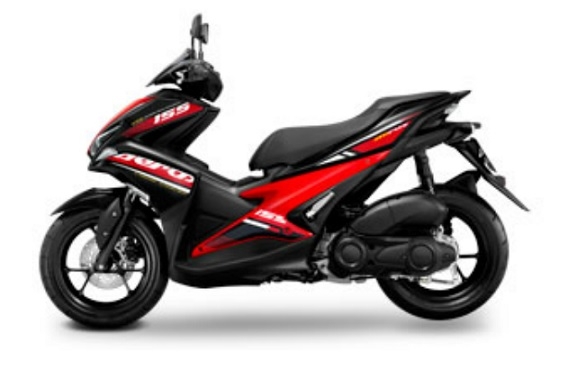 Aerox Black/Red Plastic Parts