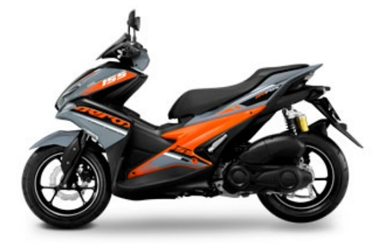Aerox Gray/Orange Plastic Parts