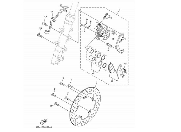 24 Front Brake Caliper
