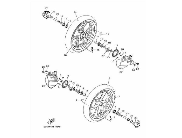 24 Front Wheel