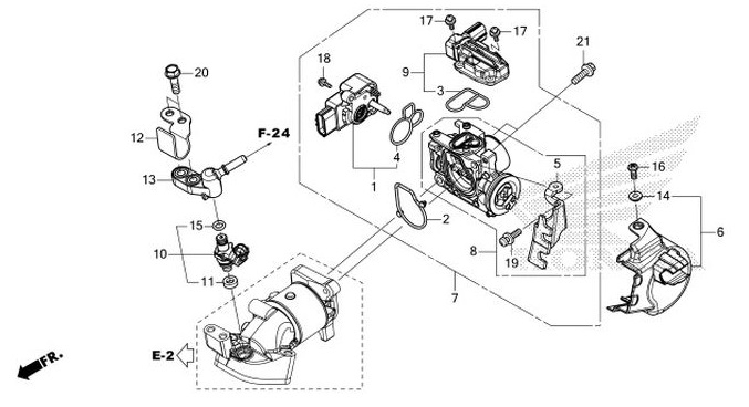 E-17 Throttle Body/Fuel Injector