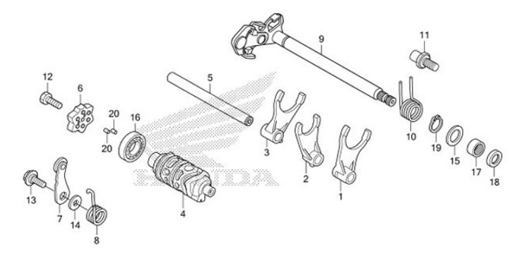 E-17 Gearshift Drum