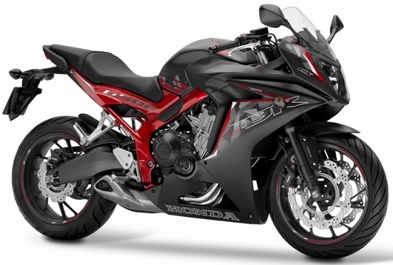 CBR650F Mat Black/Red Plastic Parts (NH436/NH436K)