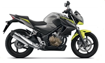 CB300F Silver/Lime Plastic