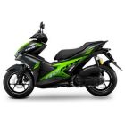 Yamaha Aerox Black/Green Plastic Set