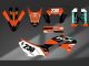 Complete 3M™ Decal Sticker Kit - 230 PROTAPER (Orange) for Kawasaki KLX230