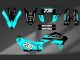 Complete 3M™ Decal Sticker Kit - 230 JUST1 (Blue) for Kawasaki KLX230