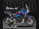 Complete 3M™ Honda NX500 Decal Sticker Kit - Race (Blue)