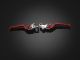 Folding Adjustable Front Brake-Clutch Lever - Red