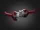 Adjustable Front-Rear Brake Lever (H) - Red