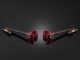 Adjustable Handle Bar Set with handle Bar caps - Red