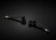 Adjustable Handle Bar Set with Handle Bar Caps - Black