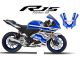 Complete 3M™ Decal Sticker Kit - RACING LINE 2 (Blue) for Yamaha R15M