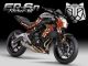 Complete 3M™ Decal Sticker Kit - Rainbow Flame (Red) for Kawasaki ER-6N