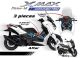 Complete 3M™ Decal Sticker Kit - Wave (Black) for Yamaha XMAX CONNECTED ('23-'24)