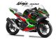 Complete 3M™ Decal Sticker Kit - ZX4RR (Green) for Kawasaki Ninja 400
