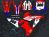 Complete 3M™ Honda CRF300LR Rally Decal Sticker Kit - 300 HRC (Red)