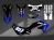 Complete 3M™ Decal Sticker Kit - 357 DUNLOP (Blue) for Kawasaki KLX230