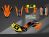 Complete 3M™ Decal Sticker Kit - 230 DUNLOP (Orange) for Kawasaki KLX230