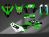 Complete 3M™ Decal Sticker Kit - 230 PROTAPER (Green) for Kawasaki KLX230