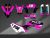 Complete 3M™ Decal Sticker Kit - 230 PROTAPER (Pink) for Kawasaki KLX230