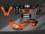 Complete 3M™ Decal Sticker Kit - 230 JUST1 (Orange) for Kawasaki KLX230