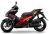 Yamaha Aerox Black/Red Plastic Set