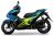 Yamaha Aerox Blue/Lime Plastic Set