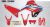 Honda CRF300L Decal Sticker Kit - HRC (Red)
