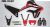 Honda CRF300L Decal Sticker Kit - MICHELIN (White)