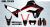 Complete 3M™ Honda CRF300L Decal Sticker Kit - DUNLOP (Black/Red)