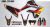Honda CRF300L Decal Sticker Kit - Black/Yellow