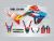 Complete 3M™ Honda CRF300L Decal - BIG FOX (Red/Blue) (Euro and USA Headlight Cowl available)