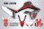 Honda CRF300L Decal Sticker Kit - FOX (Gray/Red)