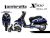 Complete 3M™ Decal Sticker Kit - AB-R 002 (Blue) for Lambretta X-300