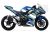 Complete 3M™ Decal Sticker Kit - BLUE/LIME for Kawasaki Ninja 400