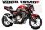 Honda CB500F Decal Sticker Kit-Repsol 93