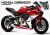 Complete 3M™ Honda CBR650R Decal Sticker Kit - Ducati V4 (Red)