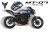 Complete 3M™ Decal Sticker Kit - CYBERPUNK V.1 (Blue) for Yamaha MT-07 (2021)