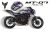 Complete 3M™ Decal Sticker Kit - CYBERPUNK V.1 (Purple) for Yamaha MT-07 (2021)