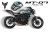 Complete 3M™ Decal Sticker Kit - CYBERPUNK V.1 (Turquoise) for Yamaha MT-07 (2021)