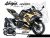Complete 3M™ Decal Sticker Kit - FASTERLINE (Yellow) for Kawasaki Ninja 400