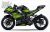 Complete 3M™ Decal Sticker Kit - FIAMM (Lime) for Kawasaki Ninja 400