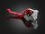 Adjustable Brake Lever,L ( with hole through the lever )-Red