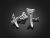 Rear Footrest Set - Silver