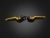 Folding Adjustable Front Brake-Clutch Lever (Long) - Light Gold