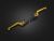 Folding Adjustable Front-Rear Brake Lever (Long) - Light Gold