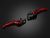 Premium Folding Adjustable Front-Rear Brake Lever (Extra Large) - Red